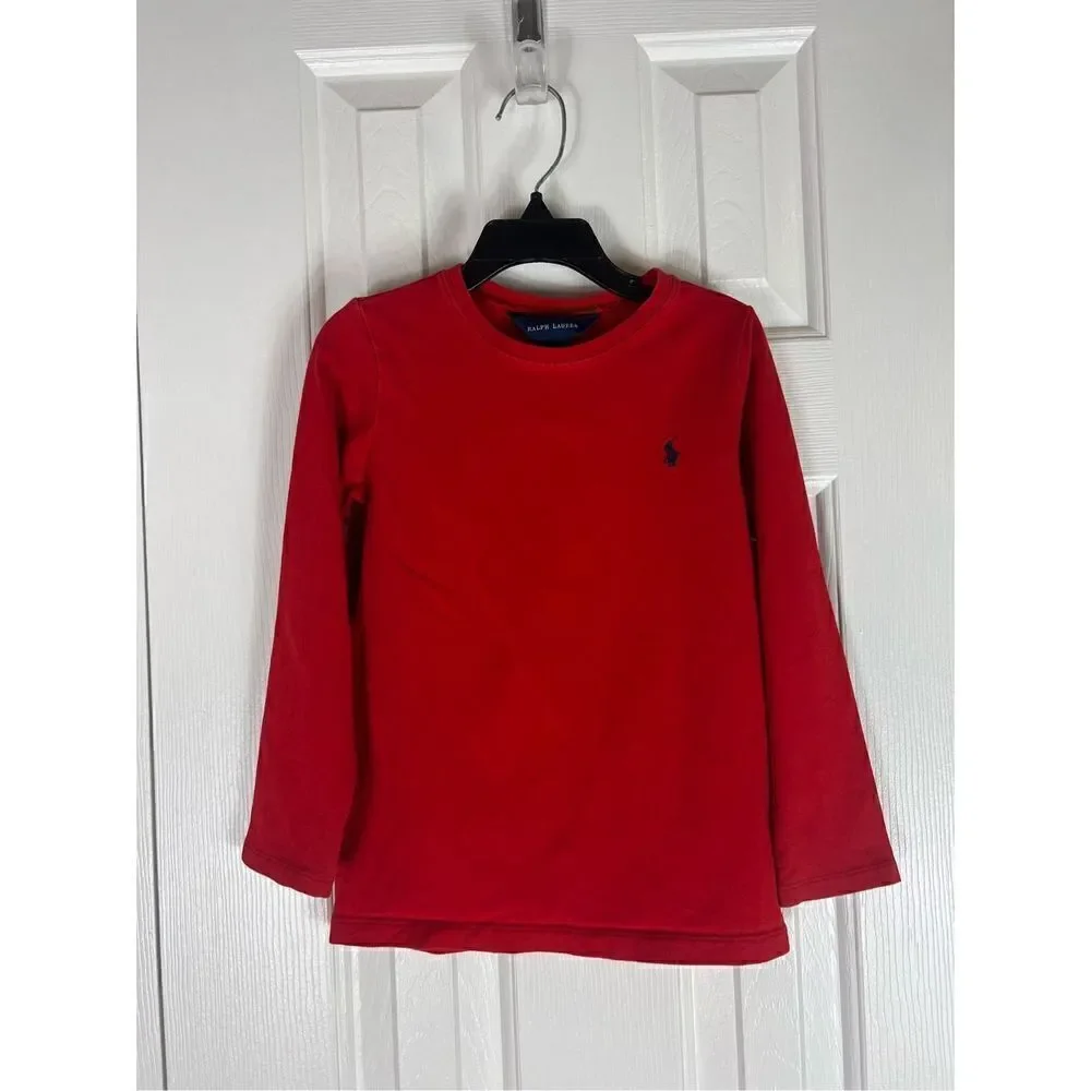 Ralph Lauren Childs Red Shirt Size 6
